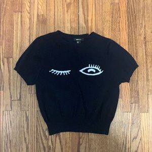 Winky Cropped Sweater